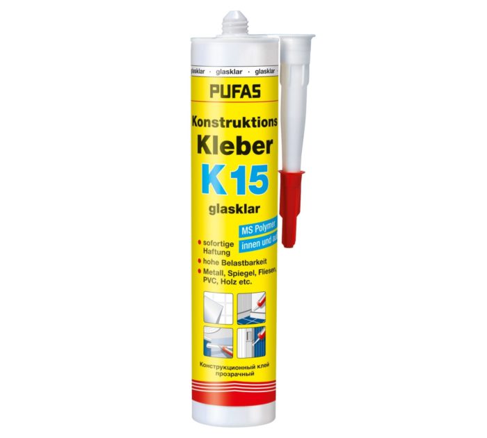 PUFAS Konstruktions-Kleber K15 glasklar